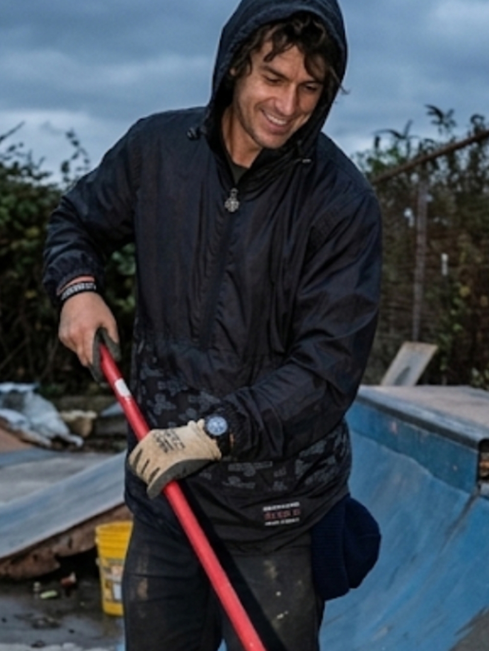 Independent Truck Co. "Built to Grind" All-Over Print Anorak Rain Windbreaker Md